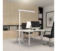Arcchio LED office floor lamp Susi, set of 2, white, sensor