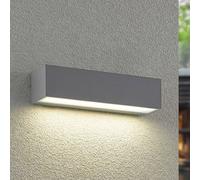 Arcchio LED outdoor wall lamp Lengo, 25 cm, 1-bulb, grey, CCT