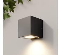 Arcchio LED outdoor wall lamp Tassnim, 1-bulb, anthracite, IP65