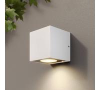 Arcchio LED outdoor wall lamp Tassnim, 1-bulb, white, IP65