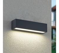 Arcchio LED wall light Lengo, 25 cm, 1-bulb, anthracite, CCT
