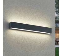 Arcchio LED wall light Lengo, 50 cm, 2-bulb, anthracite, CCT