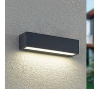 Arcchio Lengo LED wall light, 25 cm, 1-bulb, anthracite, CCT