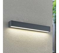 Arcchio Lengo LED wall light, 50 cm, 1-bulb, anthracite, CCT
