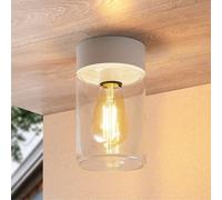 Arcchio Liljana outdoor ceiling light, IP65, white