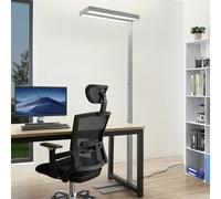 Arcchio Logan Pro LED floor lamp, silver, sensor, dimmable