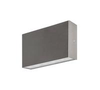 Arcchio Outdoor Wall Light Karline (Modern) in Silver Made of Stainless Steel (1 Light Source,) from wall lamp for Exterior/Interior Walls, House Terrace und Balcony