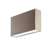 Arcchio Outdoor Wall Light Karline (Modern) in Silver Made of Stainless Steel (1 Light Source,) from wall lamp for Exterior/Interior Walls, House Terrace und Balcony