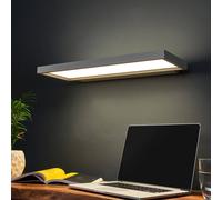 Arcchio Rick LED office wall light, grey, cool white