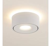 Arcchio Rotari LED ceiling lamp, white, uplight and downlight, aluminium
