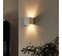 Arcchio Zuzana wall light, angular, white, G9, 10 cm wide