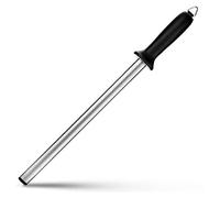 ARCCI 25 cm Diamond Sharpening Rod, Diamond Carbon Steel Knife Sharpening Rod, Professional Chef Honing Rod, Household Knife Steel