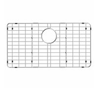 ARCCI Stainless Steel Sink Grate Protector for Bottom of Kitchen Sink, 27.5" x 14.6" Metal Kitchen Sink Grid with Rear Drain, Curve Corner Sink Rack with Sink Strainer for Single Sink Bowl