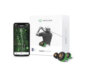Arccos Golf Smart Sensors Swing Trainer Aid - First-Ever A.I. Powered GPS Rangefinder Gen 3+