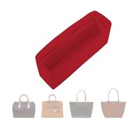 ArcDiary Premium Handbag and Tote Bag Organizer, Multiple Inner Pockets, Made of Durable Nylon and Satin Fabric, Universal DesignFits Multiple Bags, Travel Portable Design(Slender Large-Etoupe grey)