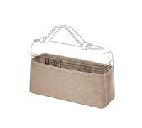 ArcDiary Purse Organizer Insert for Extra Pocket 19/27 Bags, Patterned bag insert liner, Handbag Tote Shaper (LP27, Grey Tea)
