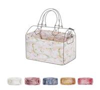 ArcDiary Purse Organizer Insert, Lightweight Bag Organizer Liner, Handbag Tote Shaper fit LV Speedy Nano16/20/25/30/35 Bags(Speedy 20, French Tulips)