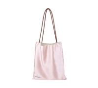 ArcDiary Silk Hobo Bags for Women,Casual Tote Bag,Large Capacity Shoulder Handbags with Inner Pockets, Pink, 13.3" x 14.5"