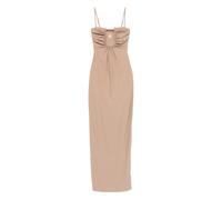 Arced Ruched Lycra Dress- female- Christopher Esber- Gowns- Beige- 3XS- Dresses 3XS