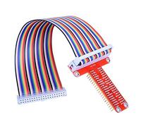 ARCELI RPi GPIO Breakout Expansion Board + Ribbon Cable + GPIO Adapter Type T Assembled 20cm FC40 Flat Ribbon Cable 40 Pin for Raspberry Pi 3 2 Model B&B+SC05
