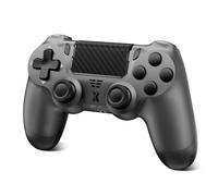 ARCELI Wireless Controller for PS-4, Bluetooth Gamepad Joystick for PS-4 with Dual Vibration, Touchpad, 3.5mm Stereo Headphone Jack, Six Axis Motion Control, Compatible with PS-4/Slim/Pro/PC(Black)