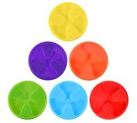 Arcemain 6 Pcs Wine Glass Charms Markers, Colorful Silicone Drink Markers for Beer Bottle Mug Jar, Cocktail Party Solution