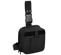 ArcEnCiel Leg Bag Tactical First Aid Pouch Drop Waist Thigh Hip Fanny Pack Tool Gear for Paintball Airsoft Motorcycle Riding (Black)