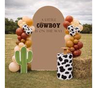 Arch Backdrop Cover A Little Cowboy is On The Way Baby Shower Decors Chiara Arch Wall Cows Farm Boys Birthday Party Baptism Fiesta Decorations (6FT,4474)