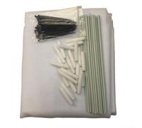 Arch Bracket Greenhouse Cover Effective Insect and Weather Defense for Various Crops (White 600cm)