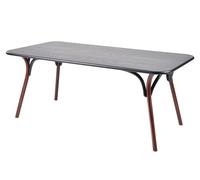 Arch Dining Table Dining table Viennese GTV Design W 180 x D 100 x H 74 cm / Black RAL 9005 / Dark walnut - WIENER GTV TVDT18LGN C01 B03
