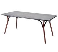 Arch Dining Table Dining table Viennese GTV Design W 220 x D 100 x H 74 cm / Black RAL 9005 / Dark walnut - WIENER GTV TVDT22LGN C01 C03