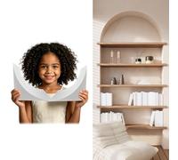 Arch Doorway wall molding Lightweight Foam Interior Arch Doorway Kit, Decoration Elegant Premade Half Round Archway, Door Openings Round Corners for Wall Hallway Aisles(28X28x28cm/11x11x11in)