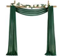 Arch Draping Fabric, 20ft Pearl Sheen Wedding Arch Draping Fabric, Wrinkle Resistant Curtains for Wedding Archway, Outdoor Party, Church Ceremony Decor