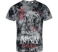Arch Enemy Flames Tiger T-Shirt black grey 3XL
