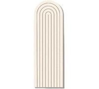 Arch Felt Bulletin Board Cork Board Alternative for Photos Memos Jewelry Display, Self-Adhesive Decorative Pin Board for Wall Decor, DIY Wainscoting & Backdrop Panel (Light Beige,40×60cm)