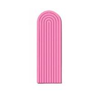 Arch Felt Bulletin Board Cork Board Alternative for Photos Memos Jewelry Display, Self-Adhesive Decorative Pin Board for Wall Decor, DIY Wainscoting & Backdrop Panel (Pink,40×60cm)