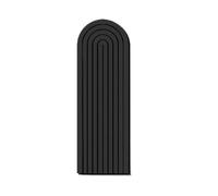 Arch Felt Bulletin Board Cork Board Alternative for Photos Memos Jewelry Display, Self-Adhesive Decorative Pin Board for Wall Decor, DIY Wainscoting & Backdrop Panel (Black,20×60cm)