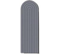 Arch Felt Bulletin Board Cork Board Alternative for Photos Memos Jewelry Display, Self-Adhesive Decorative Pin Board for Wall Decor, DIY Wainscoting & Backdrop Panel (Gray,40×60cm)