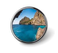 Arch in Mallorca Spain Button Pin Personalized Metal Lapel Pins Badges Classic Round Brooch Pin Novelty Unique Enamel Pins Cute Funny Pinback Button Badge for Jackets Backpacks Bags Coat