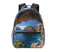 Arch In Mallorca Spain Cute Backpack Waterproof Lightweight Casual Backpack One Size Daypack Travel Laptop Bag For Men Women