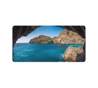 Arch in Mallorca Spain Desk Mat Large Office Desk Pad Protector Waterproof Computer Mouse Pad Non-Slip Laptop Desk Protector Desk Blotter Rubber Keyboard Mat for Office Home 12" X 24"