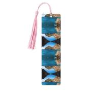 Arch in Mallorca Spain Print Wooden Bookmark Bookmarks with Tassels Book Marks for Reading Hardcover Books Notebooks