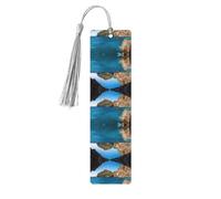 Arch in Mallorca Spain Print Wooden Bookmark Bookmarks with Tassels Book Marks for Reading Hardcover Books Notebooks