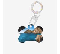 Arch in Mallorca Spain Printing 1 Pc Dog Bone Shape Id Tags Double Sided with Key Ring Craft for Pets