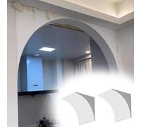 Arch Kit for Interior Decoration, Half Circle Archway Molding Set Wainscoting Panel Board, Add Modern Rounded Corners Foam Arch Doorway Molding Kit(2 Pieces,33x33x33cm)