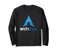 Arch Linux T-Shirt with tagline and Logo Open Source Os tee Long Sleeve T-Shirt