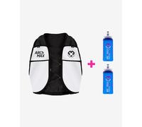 Arch Max EVO Hydration Vest 2.5L + 2 Hydraflask 300ml White Neutral Black - S-M