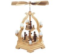 Arch pyramid table pyramid Holy Story 2 plates, 1-tier, natural