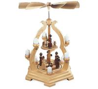 Arch pyramid table pyramid Holy Story 2 plates, 1-tier, natural