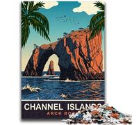 Arch Rock on The Water 1000 Piece Jigsaw Puzzles for Adults, Educational Games DIY Toys with Matching Poster And Trivia Sheet for Age 14+ 1000pcs(50x75cm)